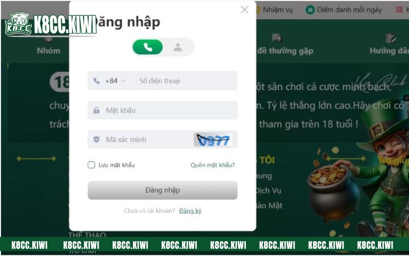 Chia sẻ chi tiết cách đăng nhập K8CC từng bước cho newbie