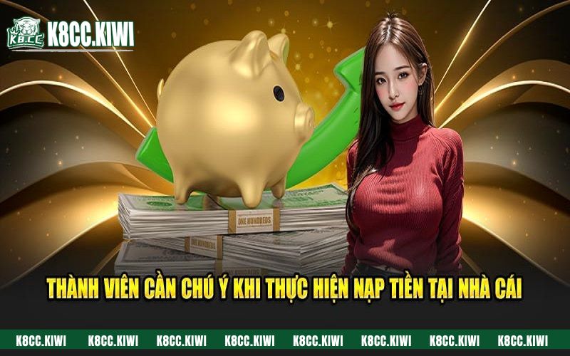 Tìm hiểu những lưu ý quan trọng khi nạp tiền K8CC cho hội viên